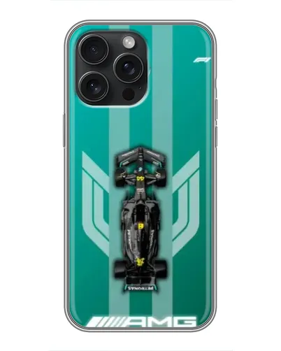 Чехол для iPhone 15 Pro Max с картинкой «Mercedes AMG Petronas»