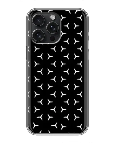 Чехол для iPhone 15 Pro Max с картинкой «Mercedes паттерн звезд» Чехол для iPhone 15 Pro Max с картинкой «Mercedes паттерн звезд»
