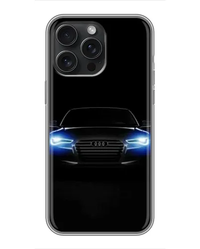 Чехол для iPhone 15 Pro Max с картинкой «Audi в неоне» Чехол для iPhone 15 Pro Max с картинкой «Audi в неоне»