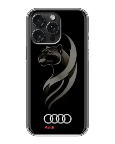 Чехол для iPhone 15 Pro Max с картинкой «Графика — пантера и Audi» Чехол для iPhone 15 Pro Max с картинкой «Графика — пантера и Audi»