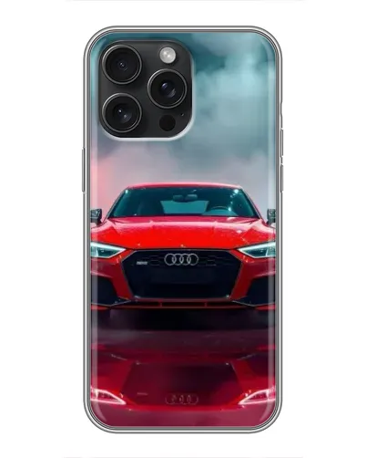 Чехол для iPhone 15 Pro Max с картинкой «Audi RS — красный стиль» Чехол для iPhone 15 Pro Max с картинкой «Audi RS — красный стиль»