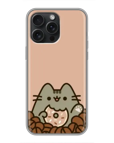 Чехол для iPhone 15 Pro Max с картинкой «Кофейный Пушин»