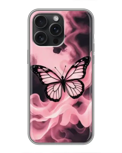 Чехол для iPhone 15 Pro Max с картинкой «Бабочка в дыму» Чехол для iPhone 15 Pro Max с картинкой «Бабочка в дыму»