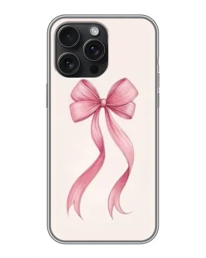 Чехол для iPhone 15 Pro Max с картинкой «Розовый бант» Чехол для iPhone 15 Pro Max с картинкой «Розовый бант»