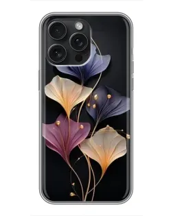 Чехол для iPhone 15 Pro Max с картинкой «Лиловые цветы грации»