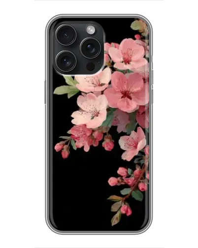 Чехол для iPhone 15 Pro Max с картинкой «Розовая ветка сакуры» Чехол для iPhone 15 Pro Max с картинкой «Розовая ветка сакуры»
