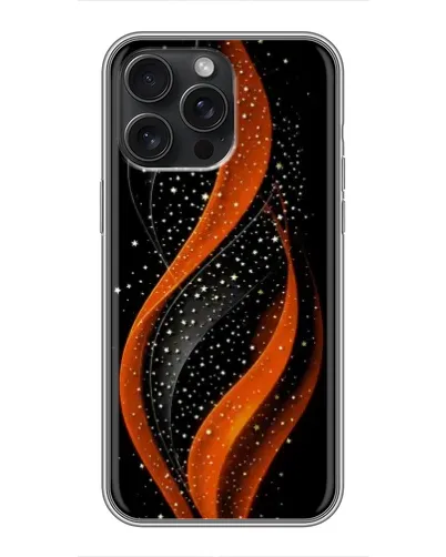 Чехол для iPhone 15 Pro Max с картинкой «Огненная звездная волна»