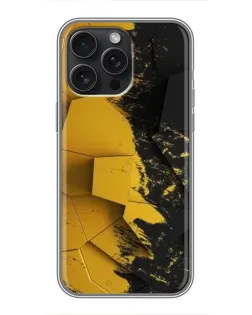 Чехол для iPhone 15 Pro Max с картинкой «Золотые осколки геометрии»