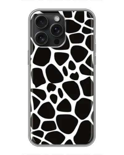 Чехол для iPhone 15 Pro Max с картинкой «Черно-белый жираф»