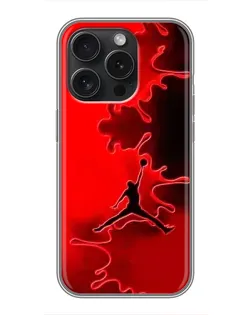 Чехол для iPhone 15 Pro с картинкой «Jordan Red Smoke»