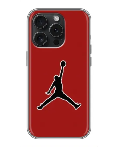 Чехол для iPhone 15 Pro с картинкой «Jordan Red Back»