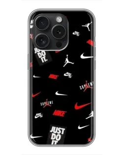 Чехол для iPhone 15 Pro с картинкой «Nike Mix Pattern»