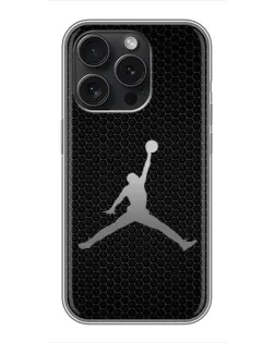 Чехол для iPhone 15 Pro с картинкой «Jordan Dark Carbon»