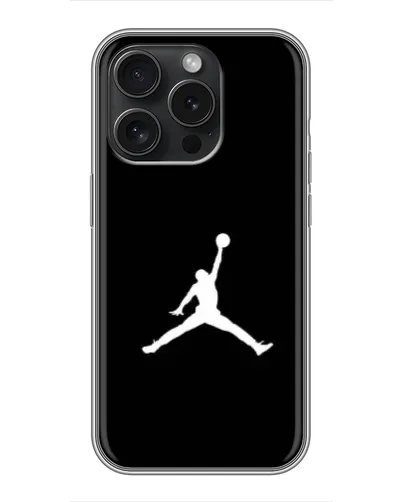 Чехол для iPhone 15 Pro с картинкой «Jordan Silhouette»