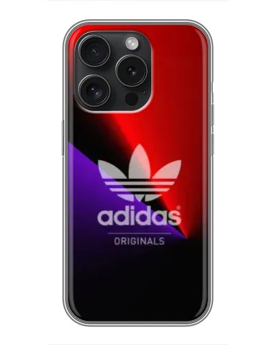 Чехол для iPhone 15 Pro с картинкой «Adidas Red Neon» Чехол для iPhone 15 Pro с картинкой «Adidas Red Neon»