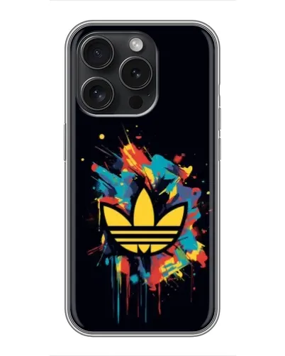 Чехол для iPhone 15 Pro с картинкой «Adidas Splash» Чехол для iPhone 15 Pro с картинкой «Adidas Splash»