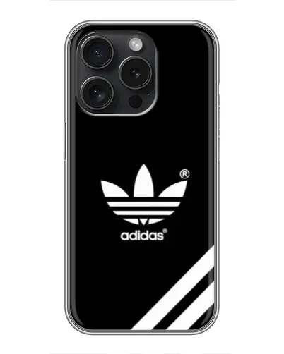 Чехол для iPhone 15 Pro с картинкой «Adidas с диагональными полосами» Чехол для iPhone 15 Pro с картинкой «Adidas с диагональными полосами»