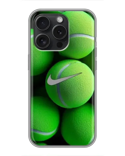 Чехол для iPhone 15 Pro с картинкой «Теннисные мячи Найк» Чехол для iPhone 15 Pro с картинкой «Теннисные мячи Найк»