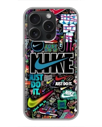 Чехол для iPhone 15 Pro с картинкой «Яркий коллаж Nike» Чехол для iPhone 15 Pro с картинкой «Яркий коллаж Nike»