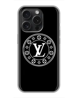 Чехол для iPhone 15 Pro с картинкой «LV — печать стиля»