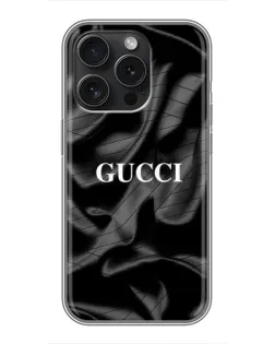 Чехол для iPhone 15 Pro с картинкой «Gucci — шелковые волны» Чехол для iPhone 15 Pro с картинкой «Gucci — шелковые волны»