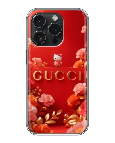 Чохол для iPhone 15 Pro з картинкою «Gucci — золотий сад»