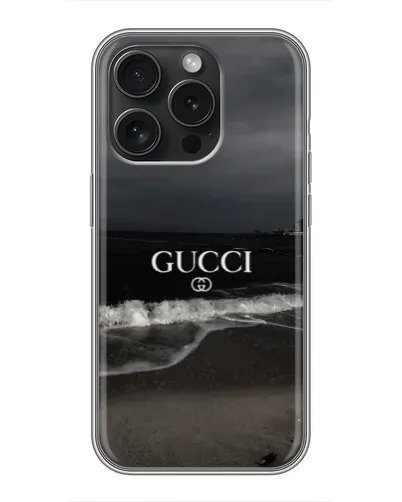 Чохол для iPhone 15 Pro з картинкою «Gucci — морський прибій»
