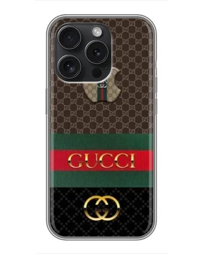 Чохол для iPhone 15 Pro з картинкою «Gucci — брендований десерт»