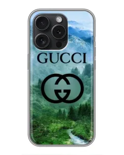 Чохол для iPhone 15 Pro з картинкою «Gucci — гірський пейзаж» Чохол для iPhone 15 Pro з картинкою «Gucci — гірський пейзаж»