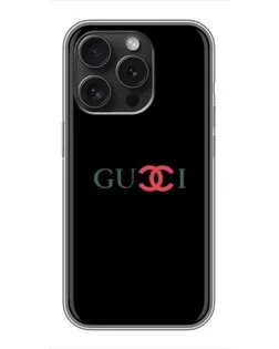 Чохол для iPhone 15 Pro з картинкою «Gucci — червоний градієнт» Чохол для iPhone 15 Pro з картинкою «Gucci — червоний градієнт»
