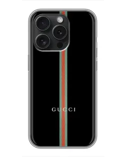 Чохол для iPhone 15 Pro з картинкою «Gucci — строга лінія» Чохол для iPhone 15 Pro з картинкою «Gucci — строга лінія»