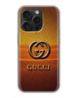 Чохол для iPhone 15 Pro з картинкою «Gucci — сонячний градієнт» Чохол для iPhone 15 Pro з картинкою «Gucci — сонячний градієнт»