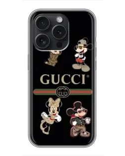 Чохол для iPhone 15 Pro з картинкою «Gucci — герої Disney та монограма» Чохол для iPhone 15 Pro з картинкою «Gucci — герої Disney та монограма»
