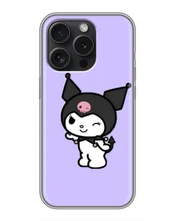 Чехол для iPhone 15 Pro с картинкой «Классическая Kuromi»