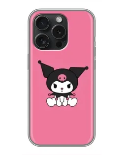 Чехол для iPhone 15 Pro с картинкой «Хмурая Kuromi»