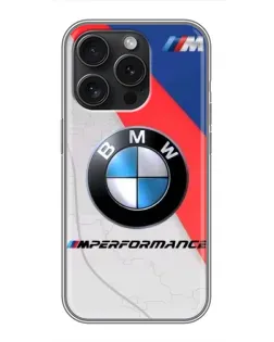 Чохол для iPhone 15 Pro з картинкою «BMW Performance стиль» Чохол для iPhone 15 Pro з картинкою «BMW Performance стиль»