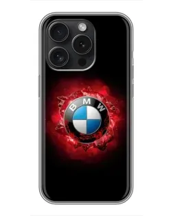 Чохол для iPhone 15 Pro з картинкою «Логотип BMW — спалах» Чохол для iPhone 15 Pro з картинкою «Логотип BMW — спалах»