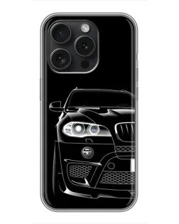Чохол для iPhone 15 Pro з картинкою «Темний силует BMW» Чохол для iPhone 15 Pro з картинкою «Темний силует BMW»