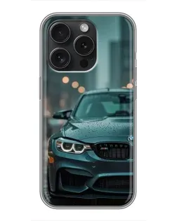 Чохол для iPhone 15 Pro з картинкою «BMW у вогнях міста» Чохол для iPhone 15 Pro з картинкою «BMW у вогнях міста»