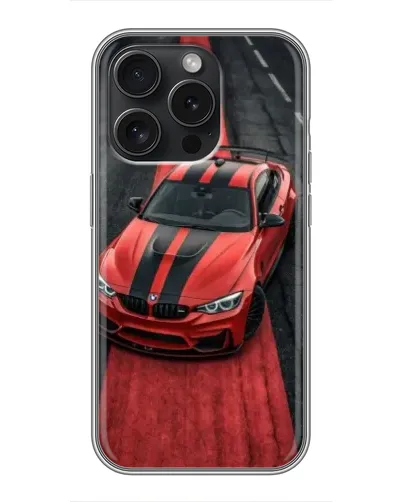 Чохол для iPhone 15 Pro з картинкою «BMW на червоній доріжці»