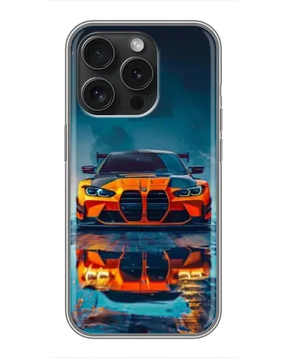 Чохол для iPhone 15 Pro з картинкою «BMW — золота емблема» Чохол для iPhone 15 Pro з картинкою «BMW — золота емблема»