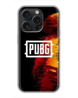 Чехол для iPhone 15 Pro с картинкой «Яркий логотип PUBG» Чехол для iPhone 15 Pro с картинкой «Яркий логотип PUBG»