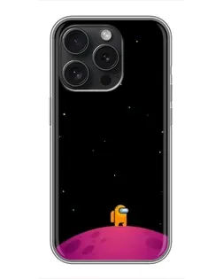 Чехол для iPhone 15 Pro с картинкой «Одинокий герой на планете»