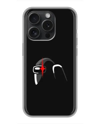 Чехол для iPhone 15 Pro с картинкой «Among Us шлем» Чехол для iPhone 15 Pro с картинкой «Among Us шлем»