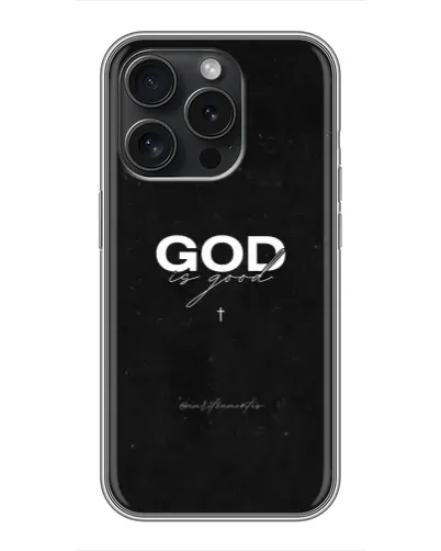 Чохол для iPhone 15 Pro з картинкою «GOD — Бог над усім»