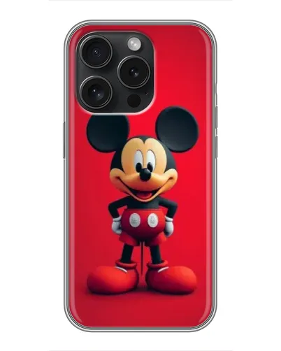 Чехол для iPhone 15 Pro с картинкой «Mickey в полный рост»
