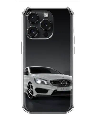Чохол для iPhone 15 Pro з картинкою «Mercedes AMG GT Silver» Чохол для iPhone 15 Pro з картинкою «Mercedes AMG GT Silver»