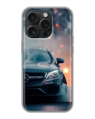 Чохол для iPhone 15 Pro з картинкою «Mercedes — нічне місто» Чохол для iPhone 15 Pro з картинкою «Mercedes — нічне місто»