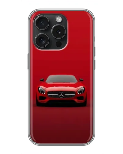 Чохол для iPhone 15 Pro з картинкою «Червоний Mercedes AMG» Чохол для iPhone 15 Pro з картинкою «Червоний Mercedes AMG»