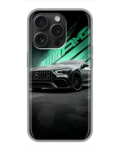Чохол для iPhone 15 Pro з картинкою «Темний Mercedes AMG» Чохол для iPhone 15 Pro з картинкою «Темний Mercedes AMG»